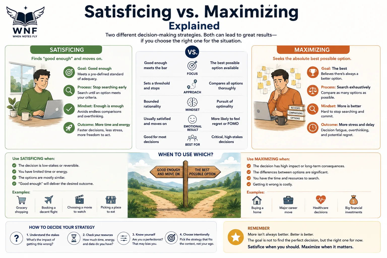 Satisficing vs Maximizing Explained