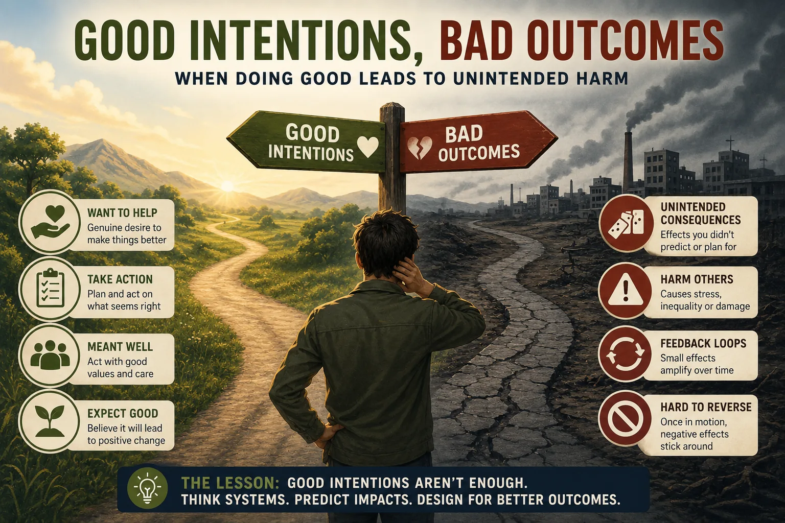 Why Good Intentions Still Lead to Bad Outcomes