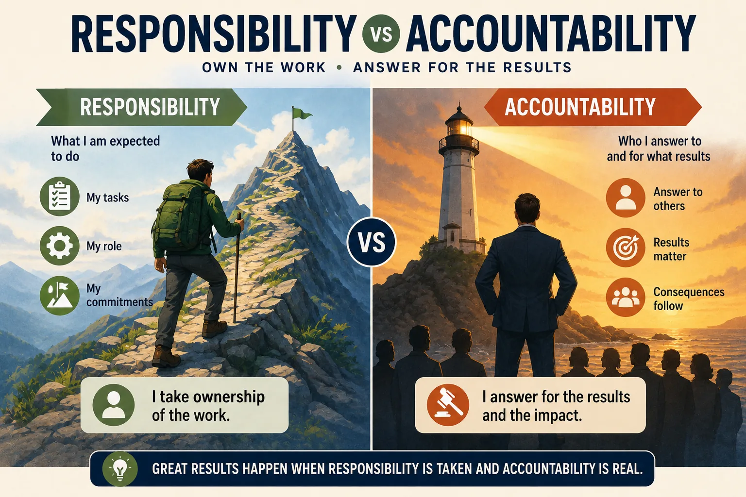 Responsibility vs Accountability Explained