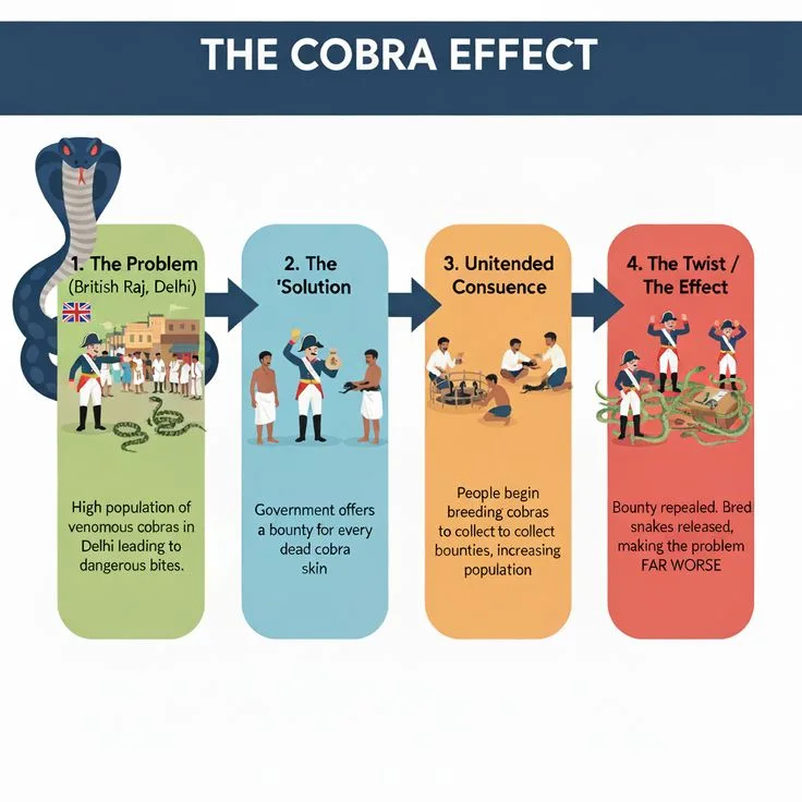 The Cobra Effect: Solutions That Worsen Problems