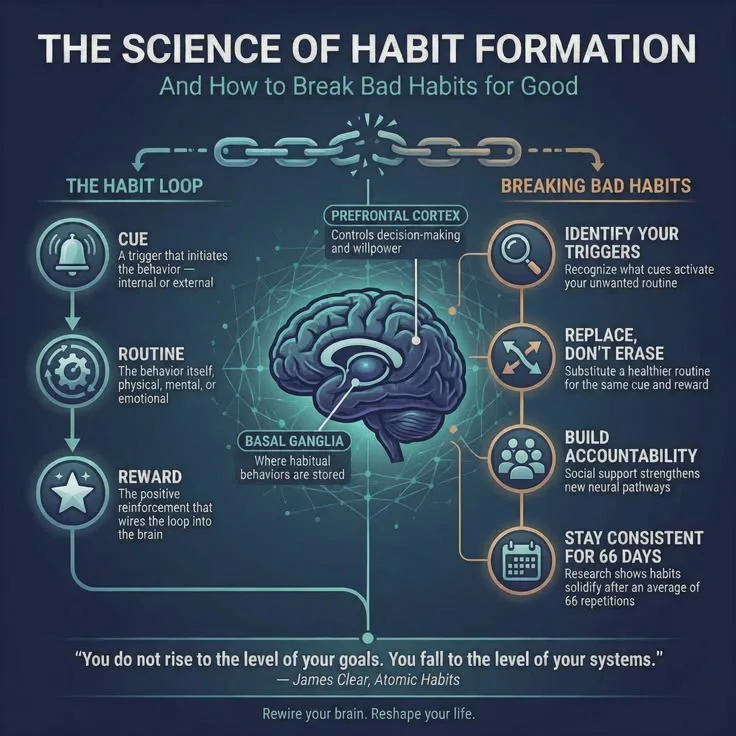 How Habits Form and Change: Neuroscience Behind Behavior