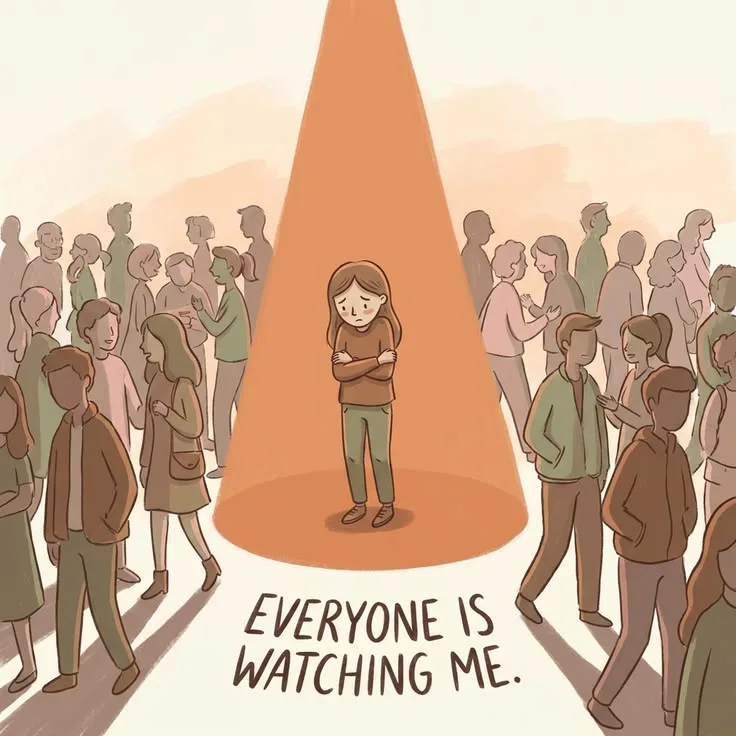 The Spotlight Effect and Its Role in Social Anxiety
