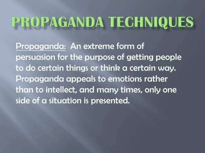 What Is Propaganda? Techniques and Historical Context