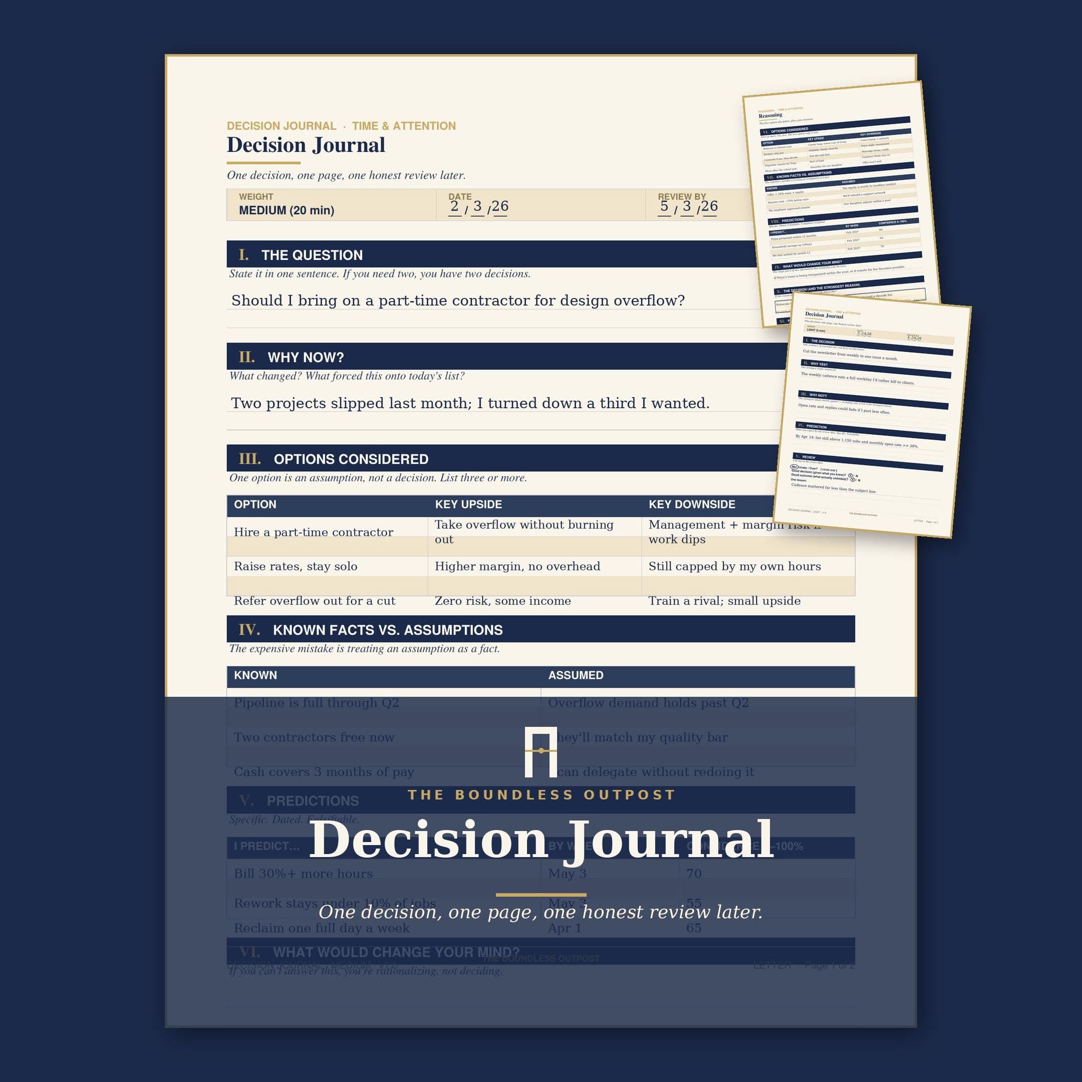 Decision Journaling: Improve Your Decision-Making Skills