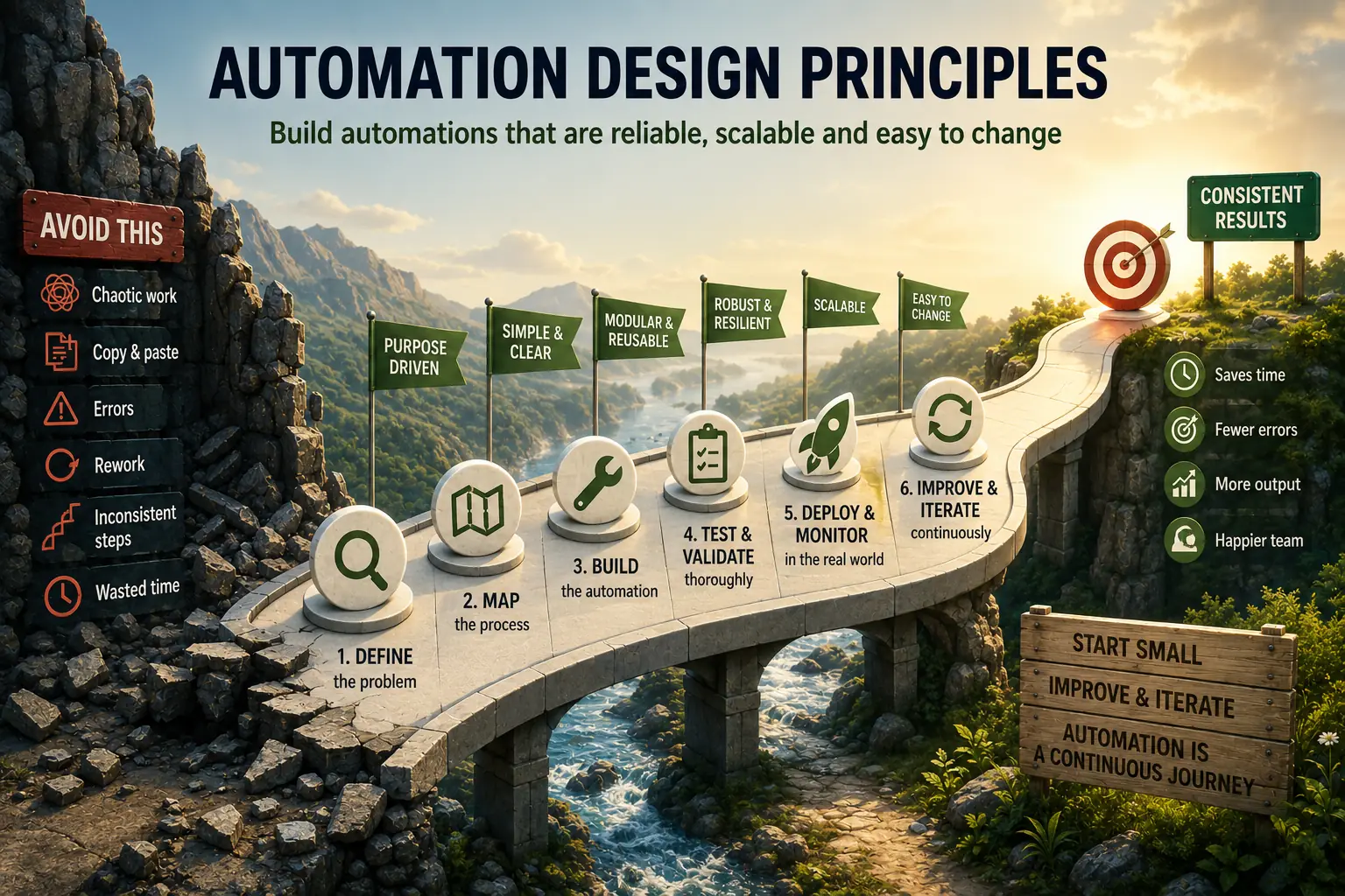 Automation Design Principles for Reliable Workflows