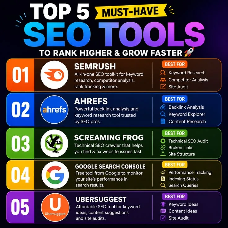 Best SEO Tools in 2026: From Ahrefs to Google Search Console