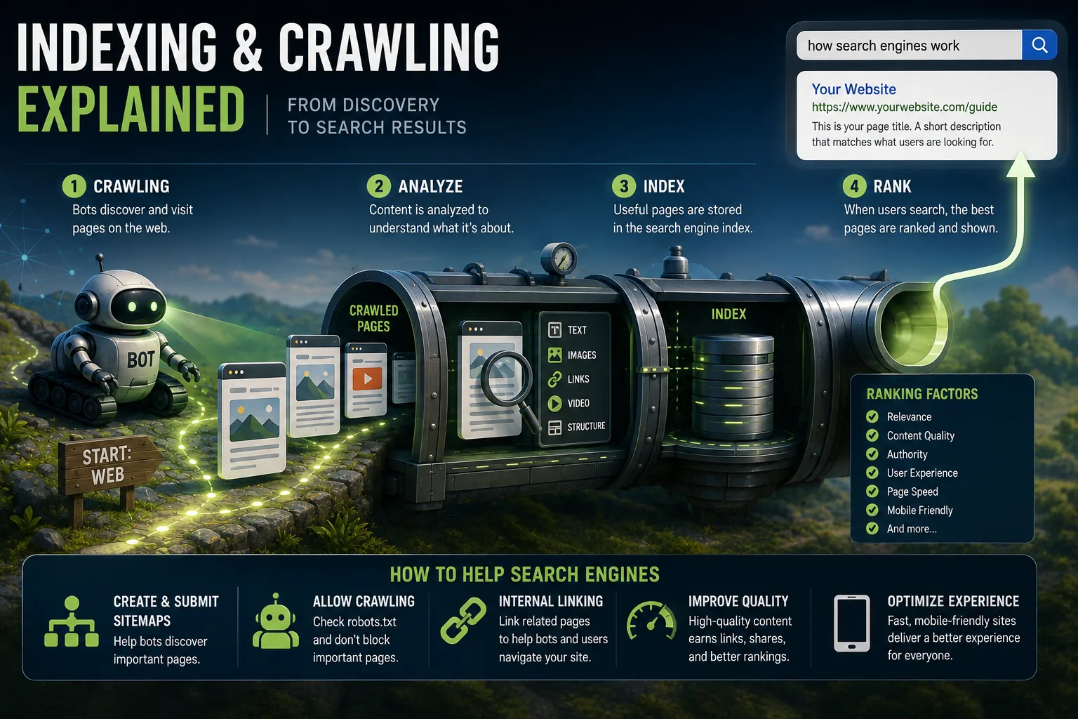Crawling and Indexing: Key SEO Concepts
