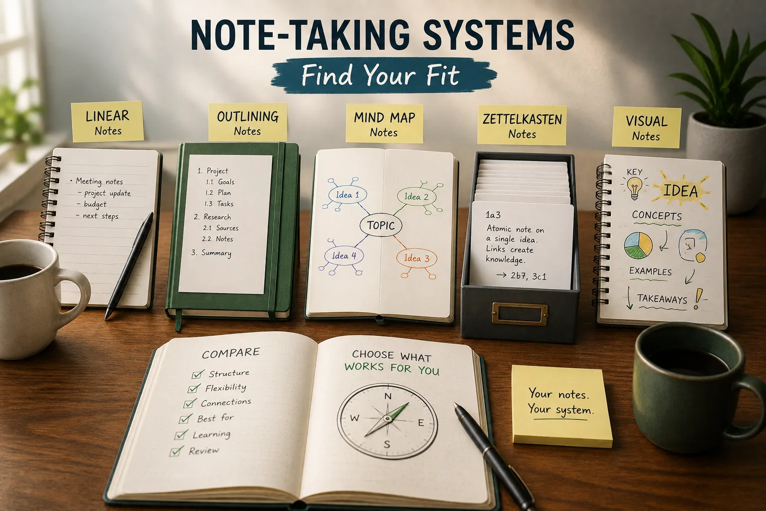Comparative Overview of Note-Taking Systems