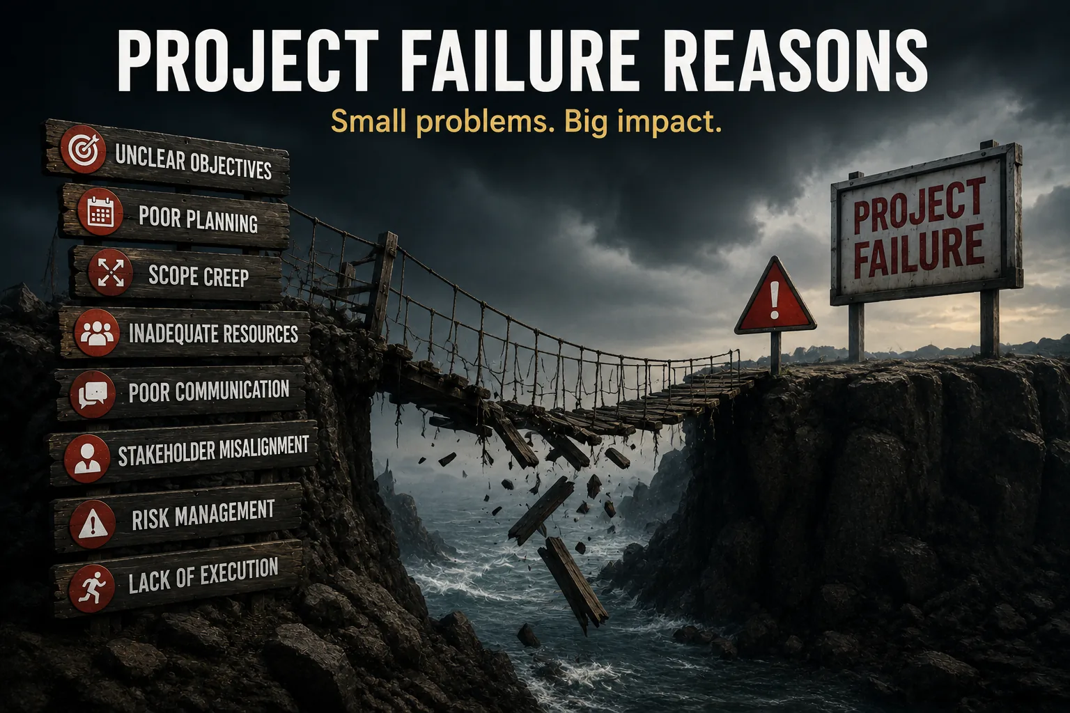 Common Reasons Projects Fail: Understanding Pitfalls
